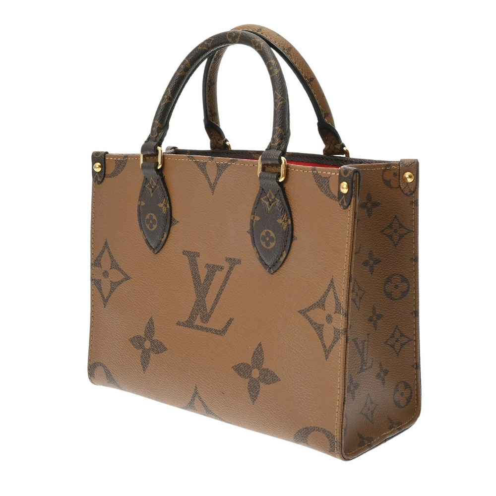 Louis Vuitton Canvas Monogram Brown OnTheGo Reverse Handbag Brown